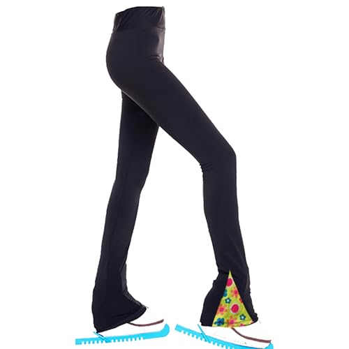 JoyCan Calça de patinação artística para treinamento esportivo de dança no gelo, confortável, desemp