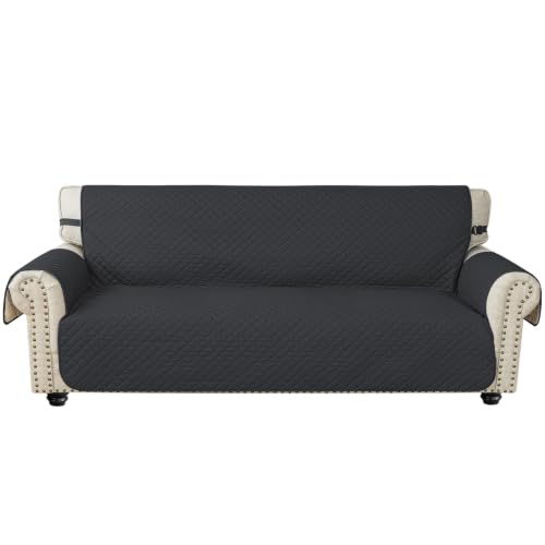 Ystyle Funda Cubre Sofa 4 Plazas, Gris Oscuro