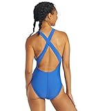 Sporti Wide Strap Cross Back One Piece Swimsuit - Royal - 32