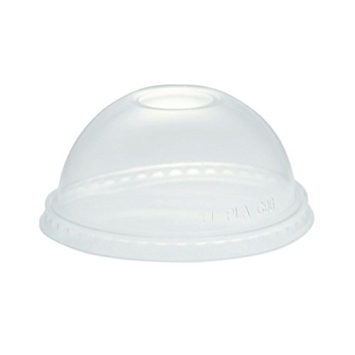 Vegware Kompostierbare gewölbte Deckel für Kaltgetränkebecher 34cl und 45,5cl Cover