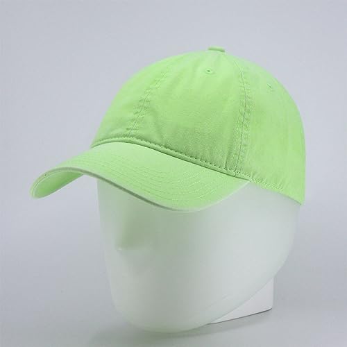 Image of Classic Washed Cotton Baseball Cap - Vintage Adjustable Dad Hat, Curved Bill for Men Women, Outdoor Everyday Wear