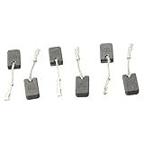Kohlebürste für Elektrowerkzeug-Motorwartung für 1200 W Winkelschleifer GWS12-125S GWS12-150SE64 E64 Typ Self-Stop Modell 6 x 10 x 17 mm Carbon und Metall