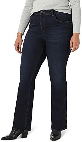 Lee Women’s Plus Size High Rise Mini Flare Jean