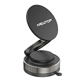 N NEWTOP Supporto ST62 Magnetico Ventosa Universale per Smartphone Cellulare da Auto Camion Camper Caravan Pullman Reggi Telefono da Vetro Parabrezza Cruscotto Regolabile Orientabile Resistente Nero