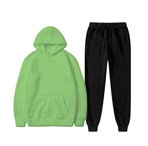 Sweat à capuche homme et pantalon polaire Kiioouu pour le sport en plein air