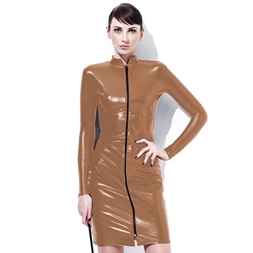 Robe moulante à manches longues stretch XL masquant les imperfections avec élégance