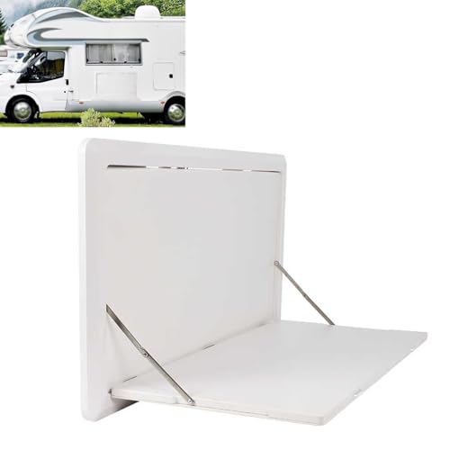 Table pliable pour camping-car et repas sous les étoiles grâce à son éclairage LED mural