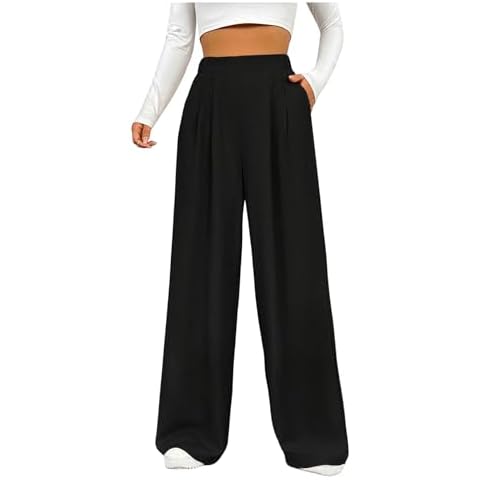 GORGLITTER Women's Lightweight Wide Leg Trousers Cover