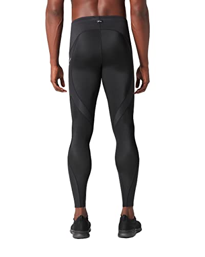 CW-X Men's Stabilyx Joint Support Compression Tights, Pants for Running and Recovery, 225809A, Black, Small2