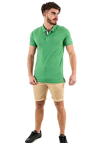 Polo Tommy Jeans vert DM0DM15940 pour vos sorties décontractées et week-ends