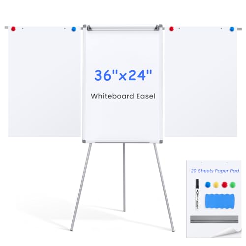 Makello Flip Chart Easel with Adjustable Stand