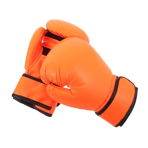 LIOOBO 用ボクシンググローブ 青少年用ボクシンググローブ 用手袋 オレンジ スポンジ