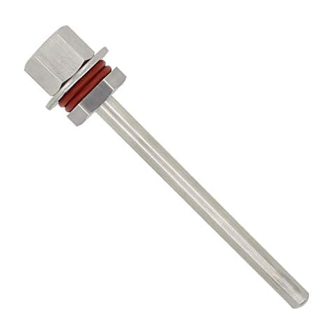 1/2 Zoll - edelstahl tauchhülse edelstahl 304 schnelle Anpassung Eintauchen von 30 50 100 200 300 400 500mm für Thermoelement hausbrauerei homebrew (150mm) Cover