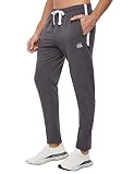 Sykooria Pantalones Deportivos Hombre Pantalones Largos Pantalón Chándal de Algodón Otoño Invierno Jogger de Cintura Ajustable con Bolsillo Fitness Correr Casual - Gris M