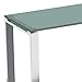 Cortesi Home Remi Contemporary Glass Console Table with Chrome Finish