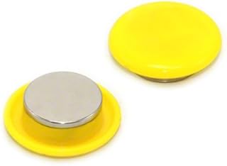 MAGNET Expert Ltd 30 x 8mm Medium Notice Board/Planning Magnets for Office and Fridge - White (Pack of 12)
