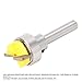 Xiuganpo 1/4inch Shank Bowl and Tray Template Router Bit with Bearing Carving Bit Cutter Woodworking Tool with Length 1/4inch, Head Diameter 3/4inch