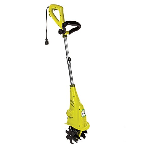 Image of Sun Joe Corded Electric Garden Cultivator with Steel Blades, 6.3-Inch Wide Path, 2.5-Amp Motor - Heavy-Duty Electric Tiller for Soil Prep & Lawn Maintenance, TJ599E