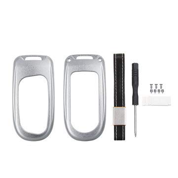 RanDal Osłona na zdalne klucze ze stopu aluminium Fob Fall Shell do Dodge Jeep Grand Chrysler - srebrna