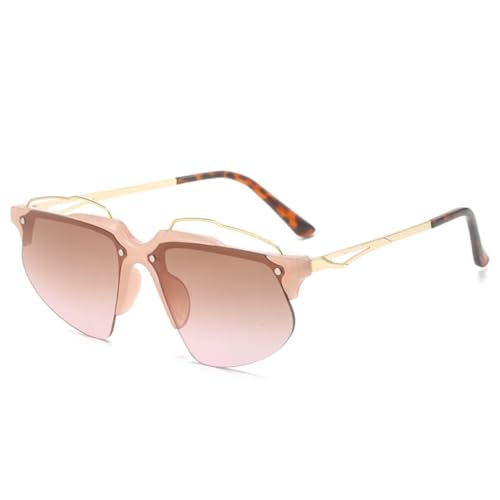Lunettes de soleil sans monture œil de chat UV400 pour look punk et sport de conduite