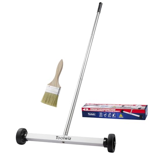 Toolwiz Magnetic Pick Up Sweeper 17-inch Heavy Duty Magnet Pickup...
