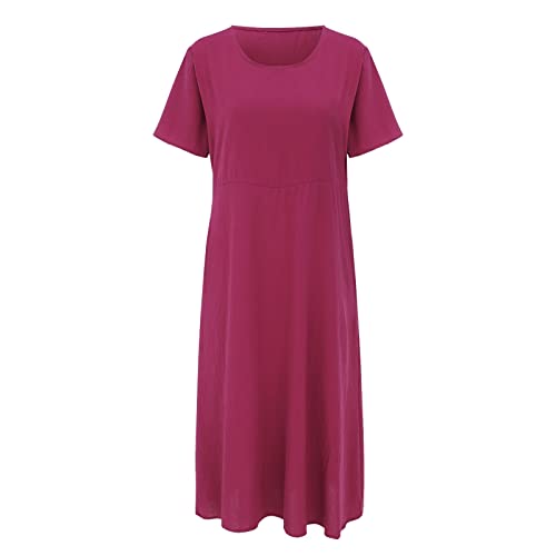 Robe d'été ample en coton idéale pour les promenades en vacances et le quotidien