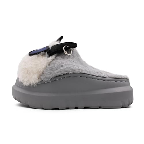 Image of VRITRAZ Women's Comfort Slip On Closed Toe Warm Winter House Clog Indoor Slipper with Cute Print and Degins