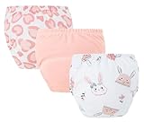 NEAWEALY Töpfchen Trainingshose Baby Kleinkind 3er Pack Töpfchentraining Unterhosen Windelhöschen Waschbare Atmungsaktiv 0–1 Jahre