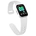 Produktbild AK kompatibel mit Apple Watch Armband 42mm 38mm 44mm 40mm, Weiche Silikon Sport Ersatz Armband für iWatch Series SE, Series 6, Series 5, Series 4, Series 3, Series 2, Series 1 (Weiß, 42/44mm S/M)