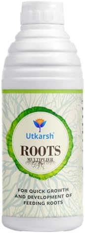 Utkarsh Roots Multiplier Plant Food | Hairy Root Booster for Plants | Enhances Root Growth, Nutrient Uptake & Plant Health (1 Lit; Pack of 1)
