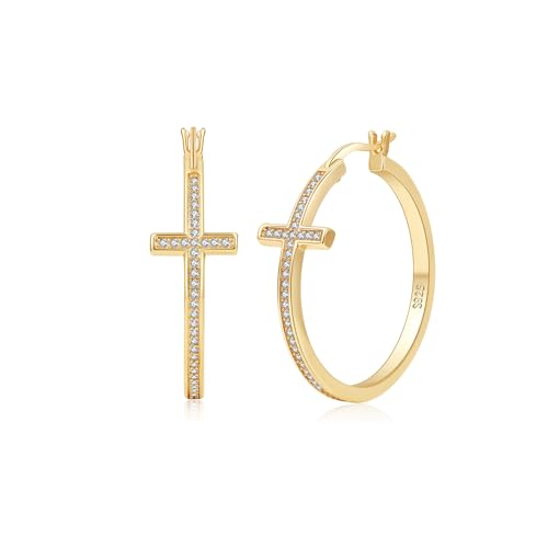 LOUMILEO �X�^�[�����O�V���o�[ �N���X�t�[�v�C�������O �����p ��h���� 14K�S�[���h���b�L ���C���X�g�[�� �t�[�v�C�������O Momen�p �y�ʃV���o�[�N���X�C�������O �L���[�r�b�N�W���R�j�A �W���G���[�M�t�g 20/30/40mm, ��, �L