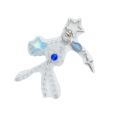 Brand-xrbanime Medusa stella pesce perline ciondolo borsa Charms estate stile oceano piccolo portachiavi fresco