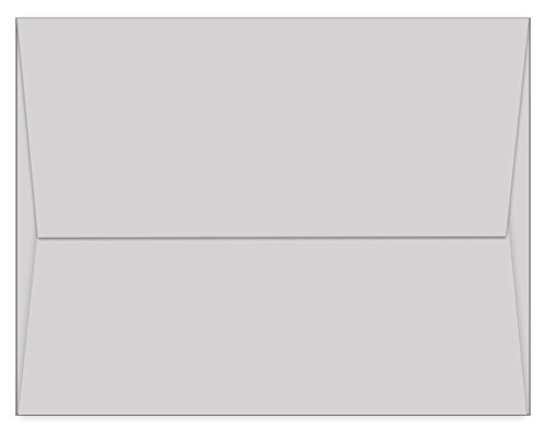 Note Card Cafe A7 7.25 x 5.25 in Blank Gray Envelopes | 40 Pack | Sealable, Square Flap | Perfect for Invitations, Greeting Cards, Baby Showers, Weddings, Mailing, Crafts, Notes | Printable