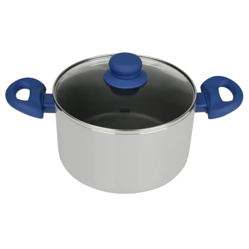 Tasty 678539 Casserole 20 cm avec Couvercle, Antiadhésif Greblon®, Faitout Tous Feux Dont Induction, Four Jusque 130°C, Système Dosage d'Huile,...