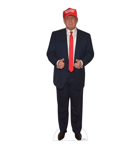 Image of Cardboard People Donald Trump Life Size Cardboard Cutout Standup
