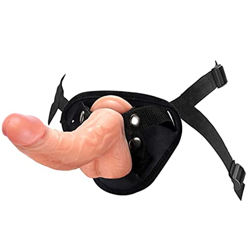 Strap-on Dildo Realistic Dildo with Wearable Adjustable Harness Anal Plug with Hands-Free Suction Cup Silicone Adult Sex Toy for Women Lesbian and Couples