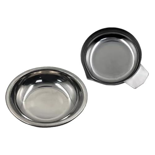 Paquete de 2 bandejas de pesaje de acero inoxidable para cocina, cuencos de báscula electrónica, platos de pesaje para joyas, polvo y más bandeja de medición de horneado Paquete de 2 bandejas de pesaje de acero inoxidable para cocina, cuencos de báscula electrónica, platos de pesaje para joyas, polvo y más bandeja de medición de horneado