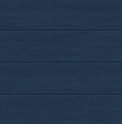 NextWall Coastal Blue Shiplap Peel and Stick Wallpaper