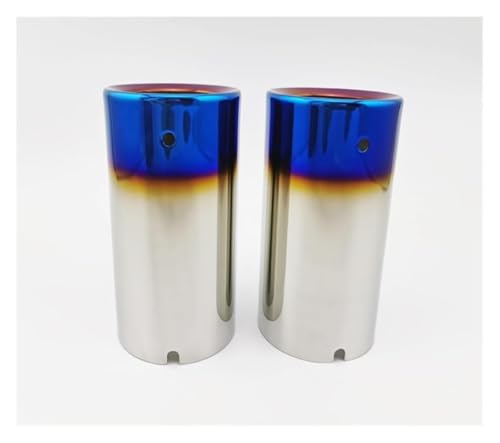 Silenciador de escape de acero inoxidable para Mazda MX5 2015-2023 en color azul un par