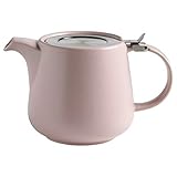 Maxwell & Williams AY0301 Tint Teekanne aus Porzellan, Rosa, 1200 ml