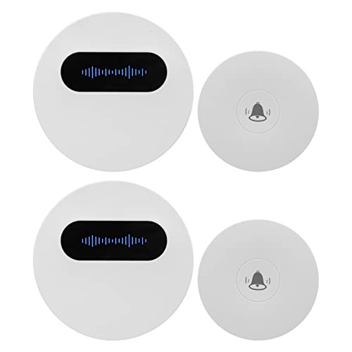 Conjunto de Campainha Sem Fio, à Prova D'água, Flash Led, 58 Músicas, 4 Volume Ajustável, Geração A