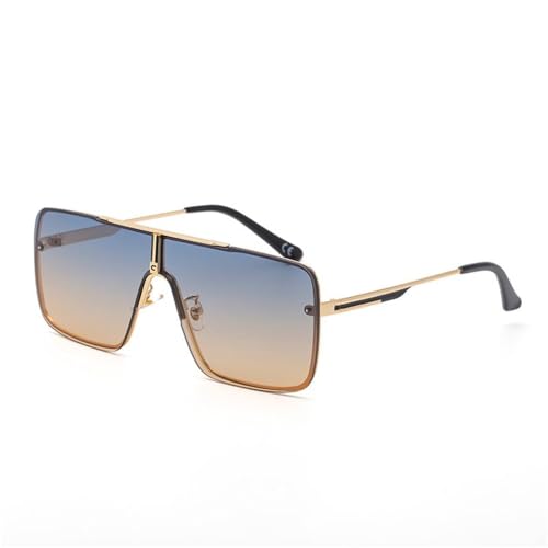 Lunettes de soleil steampunk pour hommes de style vintage et monobloc
