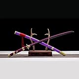 დ დ Echte samurai schwerter - Notenmodell von Hand geschmiedet und gehärtet. Perfekt ausbalanciert für das Training ist das Katana scharf. Klinge: 1045er Kohlenstoffstahl, poliert (erfordert Wartung), mit Hohlkehle. Die Länge der Scheide: ca. 103 cm. Klingenlänge: ca. 72cm. Die Länge des Griffs: ca.30cm