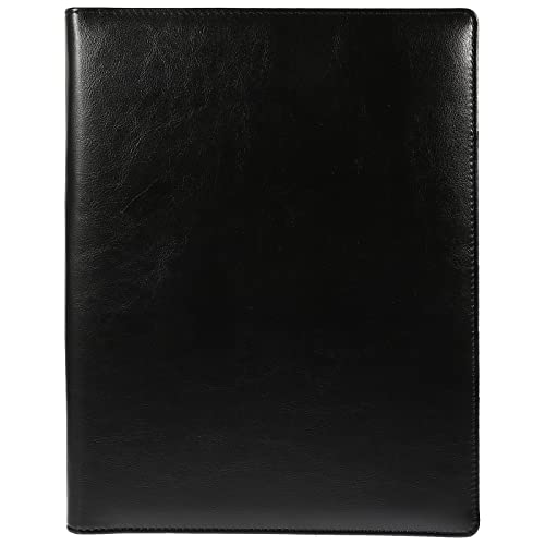 Classeur similicuir avec clips métalliques et porte-cartes SEWACC