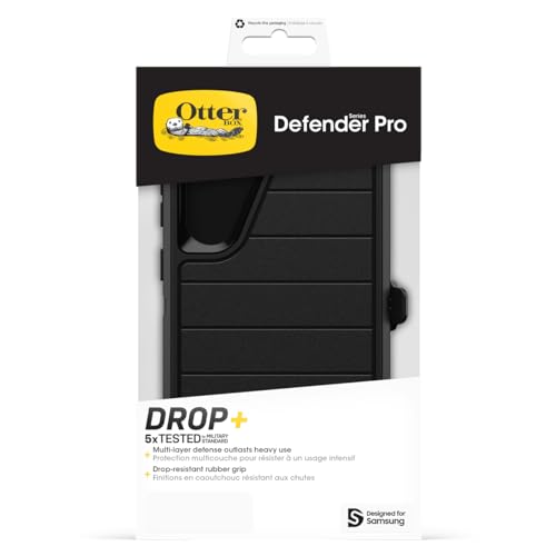 OtterBox Samsung Galaxy S24+ Plus Defender Series Pro Case - Black, Rugged & Durable, with Port Protection, Includes Holster Clip Kickstand - image 8