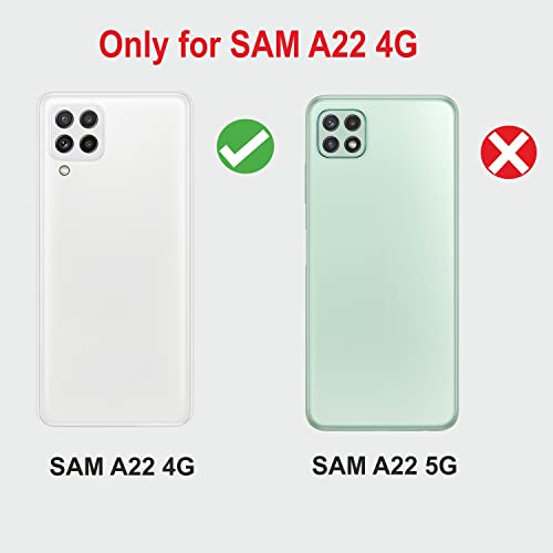 Image of KIVANO Compatible with Samsung Galaxy A22 4G / Samsung Galaxy F22 Flip Cover | Leather Finish | Inside Pockets & Inbuilt Stand | Shockproof Wallet Style Magnetic Closure Back Cover Case