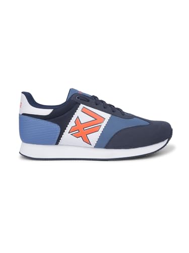 Image of Liberty LEAP7X BACKAM-1E Casual Shoes for Men with PU Upper | EVA Sole Coloured Lacing Sneakers | Soft & Comfortable Footbed | Memory Foam Insole | Quick-Wear Elastic Laces | Stylish & Modern