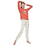 GISELA Pijama de Mujer Estampado Hello Kitty 2/1834 - Coral, L