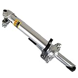 Free-fly Aluminum Alloy 22.2mm Folding Stem with Teeth Adjustable Folding Riser Stem Set Bicycle Accessories (Silver)