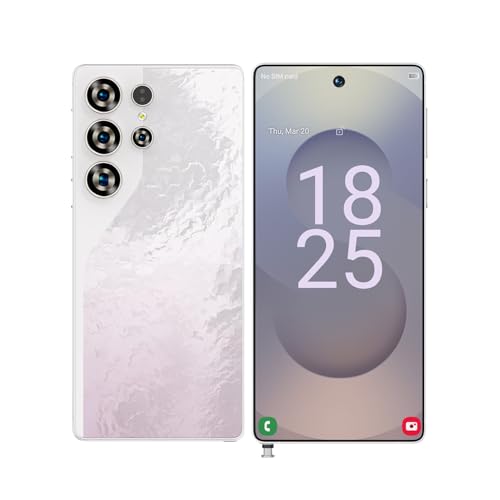 Teléfono Móvil S26 Ultra 5G Actualizado, Android 14.0, Cámara De 7.3 Pulgadas, 16 GB RAM 1 TB ROM, 8000 MAh, 72 MP, 108 MP, 3 Ranuras Para Tarjetas, Dual SIM, Desbloqueado Gratis,Pink 7.3 Inch